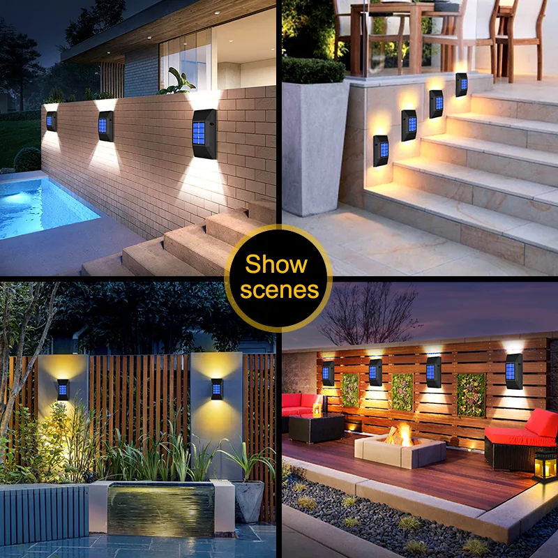 6 LEDs Solar Powered Wall Light ZH-006 — photo 2