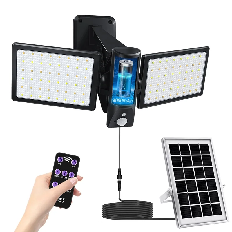96 LEDs PIR Motion Sensor Solar Powered Wall Light ZH-096