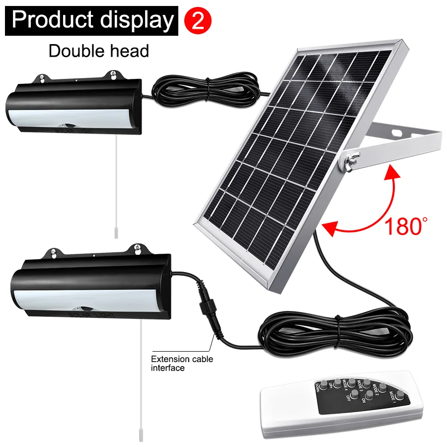 Dual Head Motion Sensor Solar Shed Light ZH-040 — photo 3